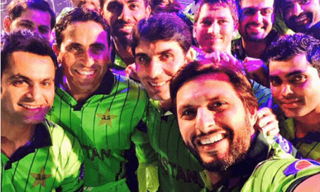 Pakistan cricket team selfie