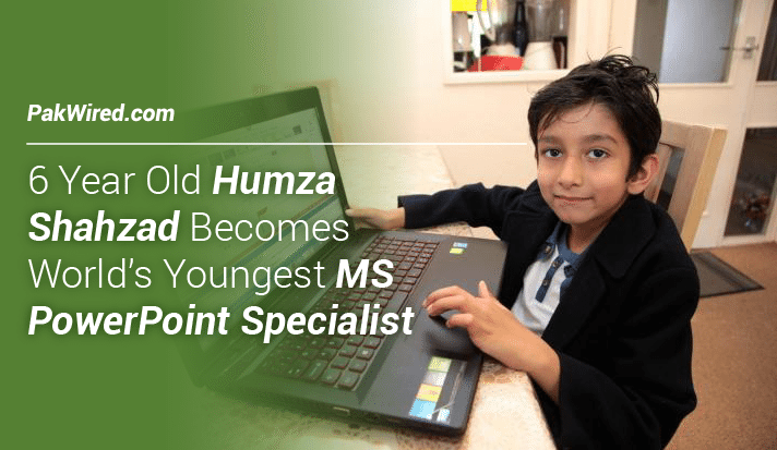 Six Year Old Humza Shahzad Becomes World’s Youngest MS PowerPoint Specialist