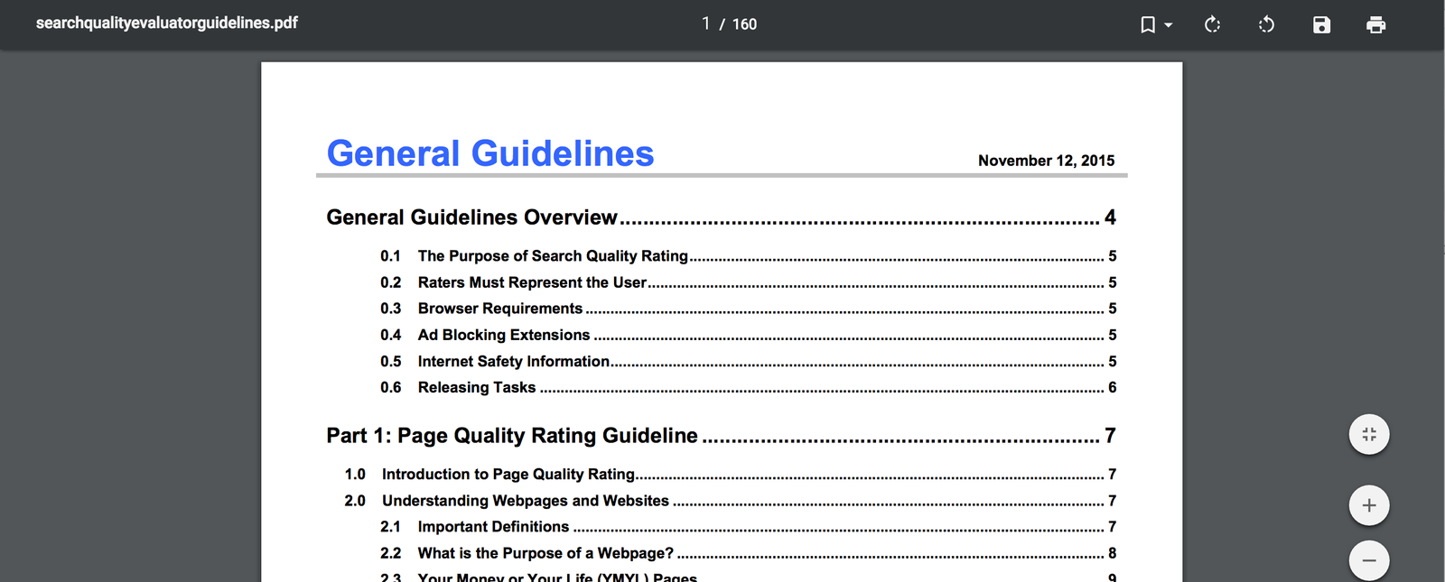 Google Search Quality Evaluator Guidelines