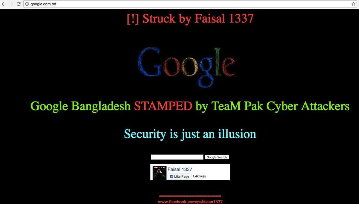 Google Bangladesh Hacked