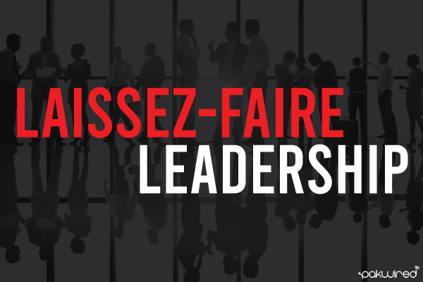 a laissez faire ethic isn't really a leadership style - but it's common and sometimes it does work